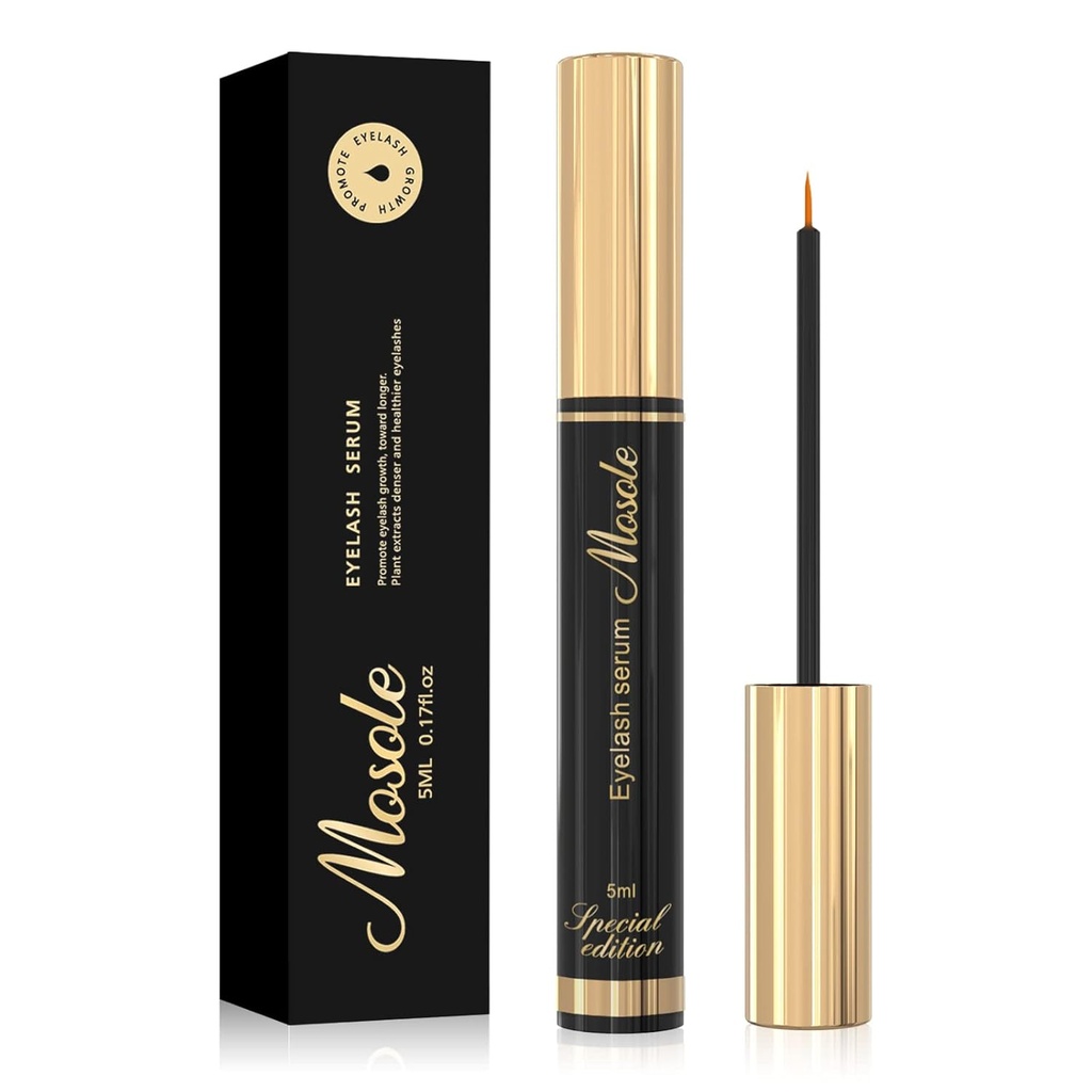 Premium Eyelash Büyüme Serum - 5 ml Fuller & Longer Eyelashes Lash Enhancing Serum for Natural Lashes or Lash Extensions & Brows, Vegan & Cruelty-Free-Freews