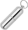 Portre Pill Organizer Küçük Seyahat Pill Box Videosu Mini Günlük Pill Case Konteyner, Metal Pillek Tıp Şişesini Tamamlar, Pills, Vitaminler ve İlaçlar (Large)