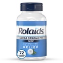Rolaids Ultra Strength Antacid Chewable Tabletler, Mint, 72-Count