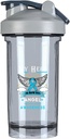 Kahramanım Şimdi Benim Angel Prostate Kanser Farkındalığı 18 Ounce Shaker Şişe İçecek Mixer Leak-proof Pre Workout Protein Shakes Meal Emekli Shakes Şişeler 500ML/18 Oz Gray