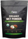 Organik MCT Toz - USDA sertifikalı, Prebiyotik Acacia Fiber; Keto Friendly, Vegan, Gluten Free; 8oz