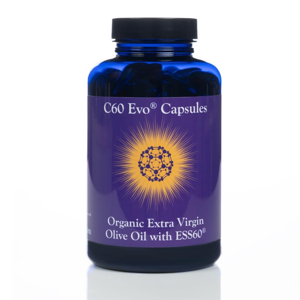 Saf ESS60 Ekstra Virgin Zeytinyağı Yumuşakgel Capsules - Yüksek Güçlü Antioksit Saf Zeytinyağsı ile Tamamlanmış - Erkekler ve Kadınlar için Tamamlar - 180 Softgels