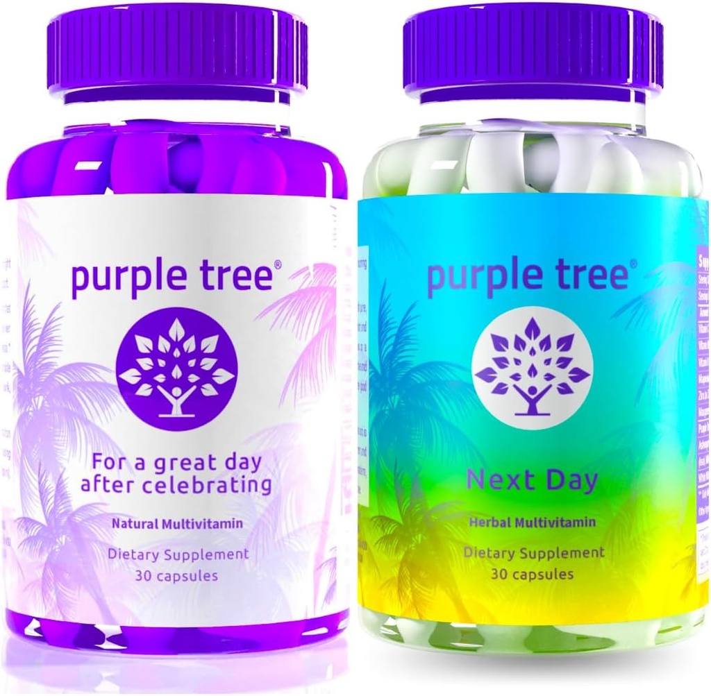 mor ağacı kutlama + Ertesi Gün Görü | Post-Celebration Wellness Vitamin Combo, Liver Support & Body Replenisher