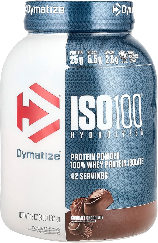 ISO100 Hydrolyzed,% 100 Whey proteini, Çikolata, 3 lb (1.37 kg)