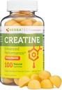 Erkekler ve Kadınlar için Kreatif Monohidratlar (100 Kont, Büyük Şişe Boyut, 5.000 mg) ABD'de Yapılan Doğal Chew Bulk Boyutu