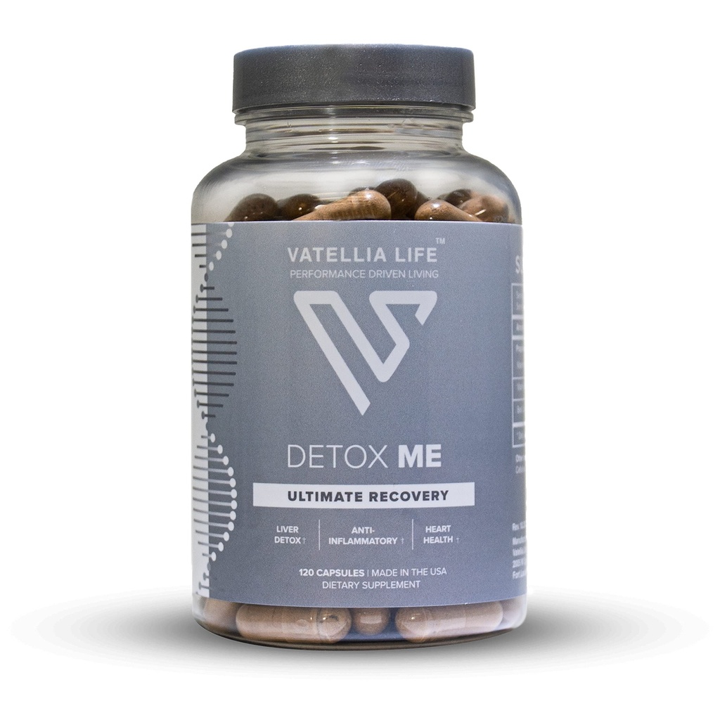 Vatellia Life New from Detox Me - Boosts Energy Sulfite Eliminasyon - Destekler Digestion & Gut Health - Vitamin K2 (MK-4), Plus B12, Folate - 60 Day Supply - Erkekler ve Kadınlar için Tamam - 120