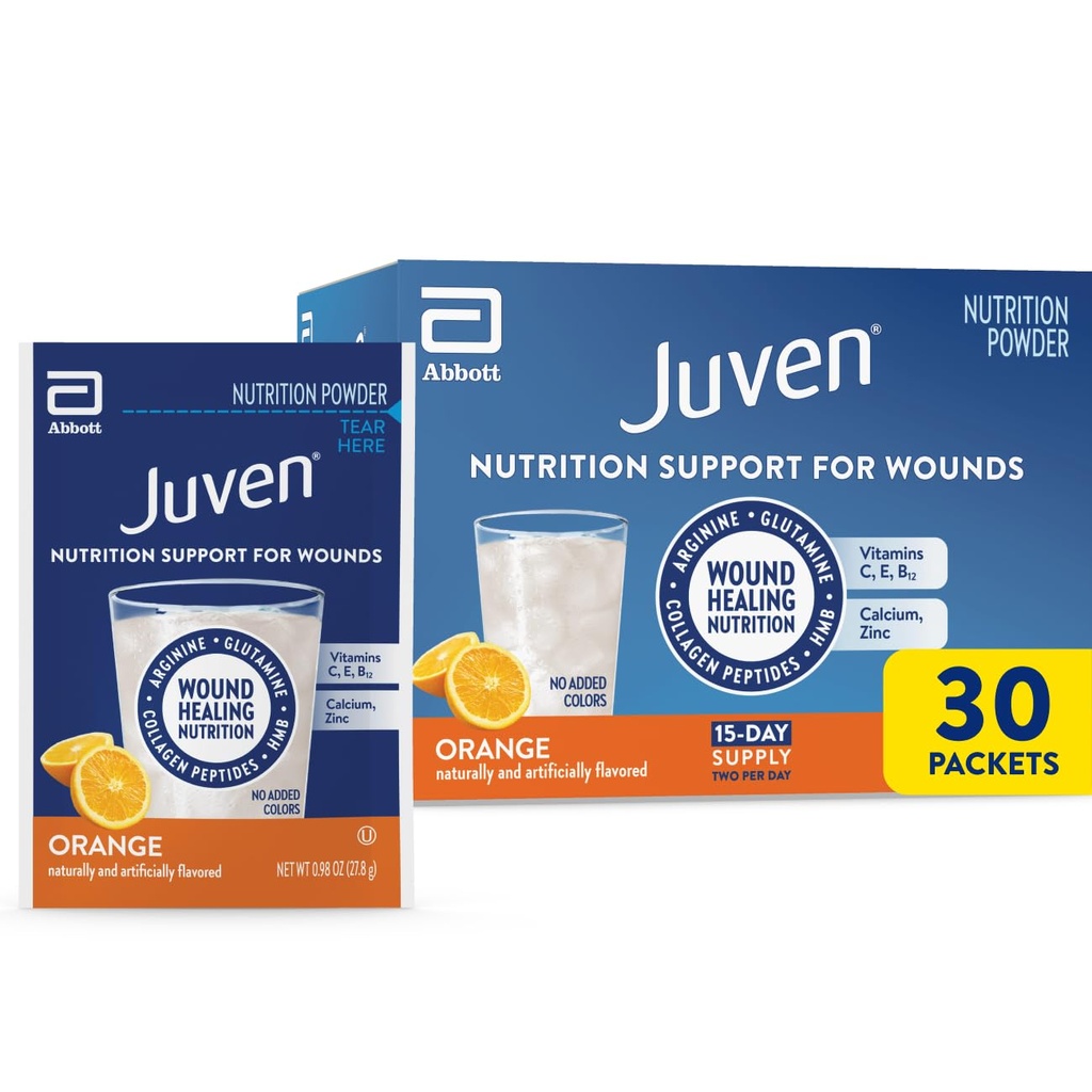 Juven Tedavi Beslenme Tozu Kolajı Kolajn,, Amino Asits ve Yararlı Destek için HMB, Orange, 30 Packets