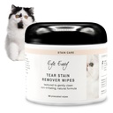 Eye Envy Tear Stain Wipes for Cats. Textured to Gally Clean, Treats The Cause of Sence. 100% Doğal Formula. Farsça ve Exotic Breeders tarafından önerilen, Vets, Groomers. USA Made. 60 Cat Eye Wipes