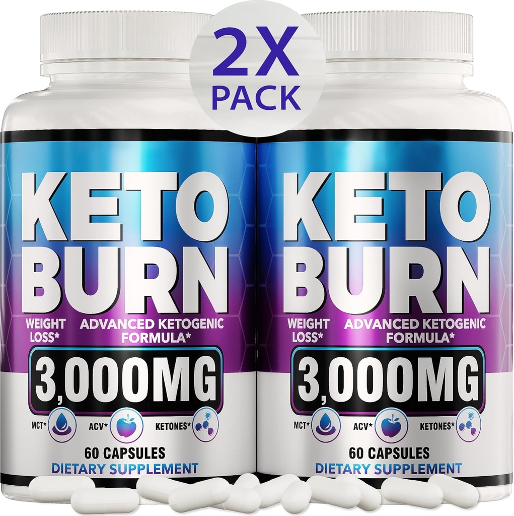 (2 Pack) Diyet Pills - Gelişmiş Kilo Kaybı - Kadınlar ve Erkekler için Keto Tamam - Apple Cider Vinegar - Keto ACV Gummies Gummy - ABD'de Made in USA