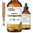 Wild & Organic Sarsaparilla Root Tincture - Genel Destek - Sarsaparilla Ekstraksiyon Tamam - Vegan, Şeker & Alkol Özgür Sıvı Ölüyor - 4 fl ozture