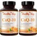 Coenzyme Q10 400 mg CoQ10 Supplement - Daily Coq 10 400 mg Toz Kapsülleri Sağlıklı Kalp Antioksi ve Enerji Desteği - Non-GMO Quick Abors Ubiquinone Q10 Coenzyme (200 hizmet)