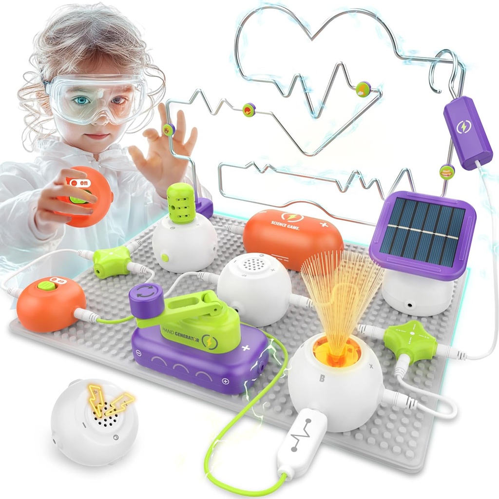 Çocuklar için Bilim Kitleri - Çocuklar için STEM Kitleri, Elektronik Keşif Kit, 150 Projeler, 14 Devre Bölümleri, Kid Boys Girls Ages 3 4 5 6 7 8 9 10 11 12 12