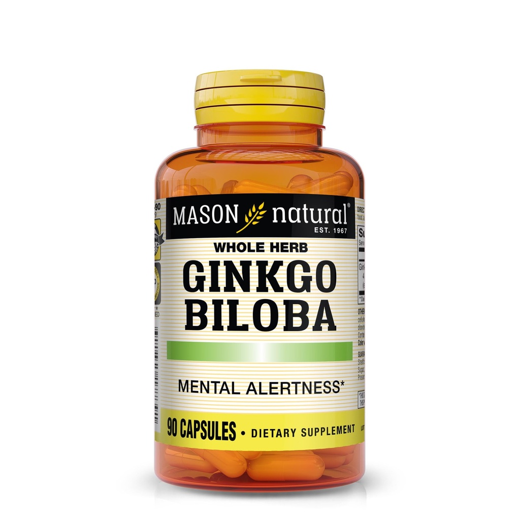 MASON NATURAL Gingko Biloba Capsules, 90 Kont