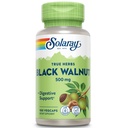SOLARAY Black Walnut 500 mg - Whole Hull - Geleneksel Herbal Support Formula - Non-GMO  Onaylanmış, Vegan, Lab Doğrulandı - 60 Günlük Garanti - 100 Hizmet, 100 VegCaps