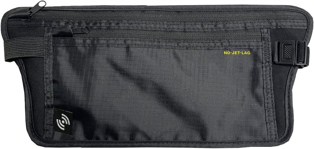 NO Jet Lag Travel Waist Pouch, RFID Blocking teknolojisi ile seyahat etmek için pasaport sahipleri, Hidden Travel Pouch to protect Cash, Credit Cards, Phones, Travel Essential Essential Essential Essential