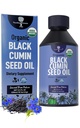 Organik Black Cumin Tohum Yağı-USDA-Cold Pressed – 6X Güçlü Senmoquinone- Pure Nigella Sativa Cumin Tohumları - Immune Desteği için Premium Supplement, Antioksi, Calming, Skin & Hair (8.5 oz)