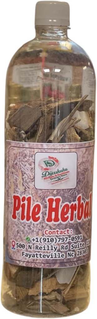 Pile Herbs (Agbo Jedi) Geleneksel Herbal Supplement, Plastik Şişe