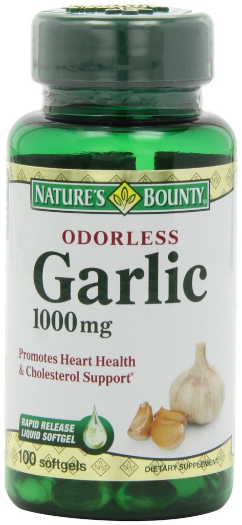 Nature's Bounty Garlic Extract 1000 mg, 100 Hızlı Yayın Softgels ( Borges 6)