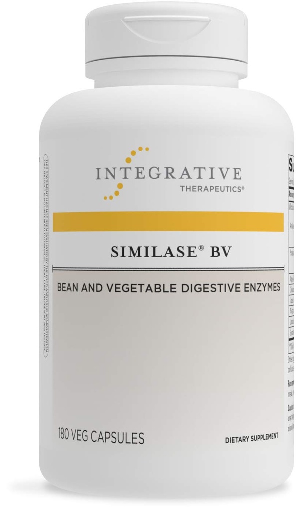 Bütünleştirici Tedaviler Similase BV - Erkekler ve Kadınlar için Digestion Support Supplement for Men & Women* - Supports Digestion with Enzymes* - Vegan & Dairy-Free - 180 Capsules (90 Hizmet)