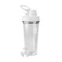 Takeya protein Shaker - BPA-Free Plastik Shaker Şişe Leak-Proof Spout Lid ile - Easy Sign Shaker for Gym & More - Dishwasher-Safe Reusable Shaker with Spout Lid - 24 oz, Cloud White