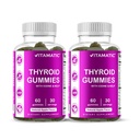 Vitamatic 2 Pack Vegan Yourroid Support Gummies with Iodine & Kelp – 60 Kont – Plant-Based – Supports Energy & Metabolism