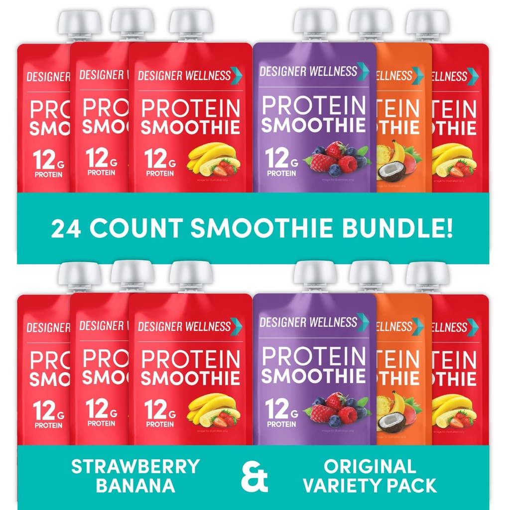 Tasarımcı Wellness proteinleri Farklı Paket ve Strawberry Banana (1994)