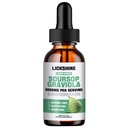 1 Packs 3000MG Soursop Graviola Liquid Drop for cell Support &Rejenerasyon, lmmune, Gut, Antioksi, Mood, Relax, Liver ve Sleep Zzz - Soursop Graviola Leaf Extract, Sea Moss, Turmeric - 2Fl Oz