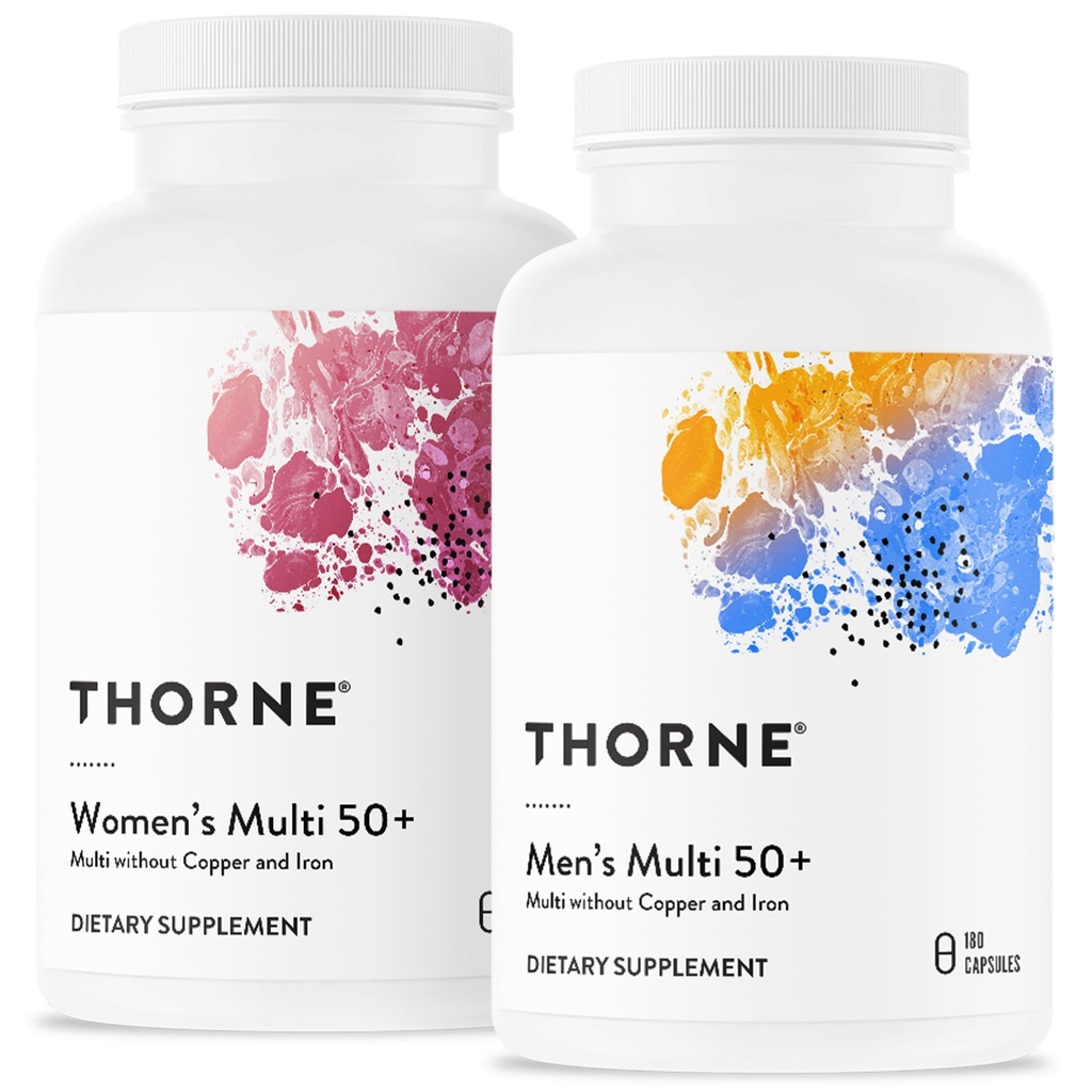 THORNE - Active Aging Multivitamin Sche - Erkekler ve Kadınlar için Beslenme 50+ - 30 Hizmet