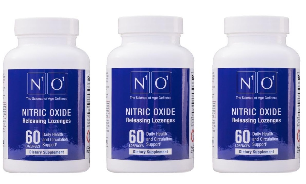 Kalp Sağlığı Desteği için N1O1 Nitric Oksit Lozenges - Blood Flow, Oksijenasyon ve Kan Baskısı - 180 Kont