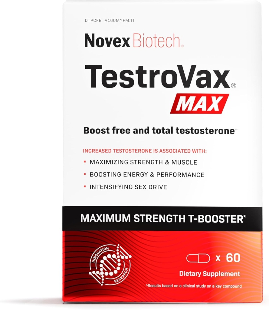 Kasımex Biotech TestroVax MAX - Daily testosteron Multivitamin - testosteron artırmak ve 60 Ctt