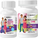 BariatrikPal 30 günlük Bariatrik Vitamini Gün başına 1 Multivitamin! Iron-Free Chewable - Karma Berry Easy Swallowdis Citrate (600 mg) ve D3 Kaplamalı Tabletler