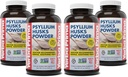 Yerba Prima Psyllium Husks Toz - 12 oz (yüzde 5) - Doğal Fiber Tamam - Kolon Temiz - Gut Health - Vegan, Non-GMO, Gluten-Free (Yeni Etiket - Ambalaj Vary)