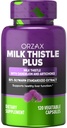 ORZAX Süt Butle 250 mg - Liver Cleanse Detox & Tamir Desteği - Herbal Supplement -% 80 Silymarin Standardized, Dandelion Root & Artichoke Extract - Vegan & Non-GMO - 120 Capsules - 120 Day Supply