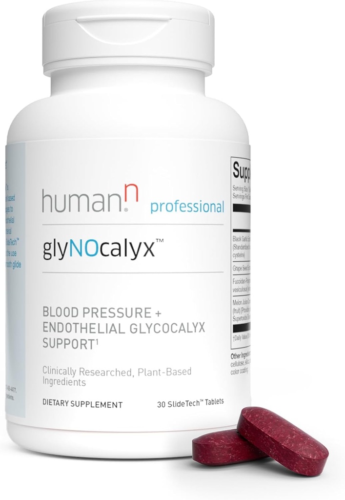 Humann glyNOcalyx Tabletleri - Endothelial Glycocalyx, Circulation & Nitrik Çimento Desteği – Black Garlic, Grape Tohum Taklit, Fucoidan-Polyol Kompleksi – 30 Kontelial Glycocalyx, Circulation & Nitrik Oksit Desteği – Black Garlic, Grape Tohum Taklit, Fucoidan-Polyol Kompleksi – 30 Kont
