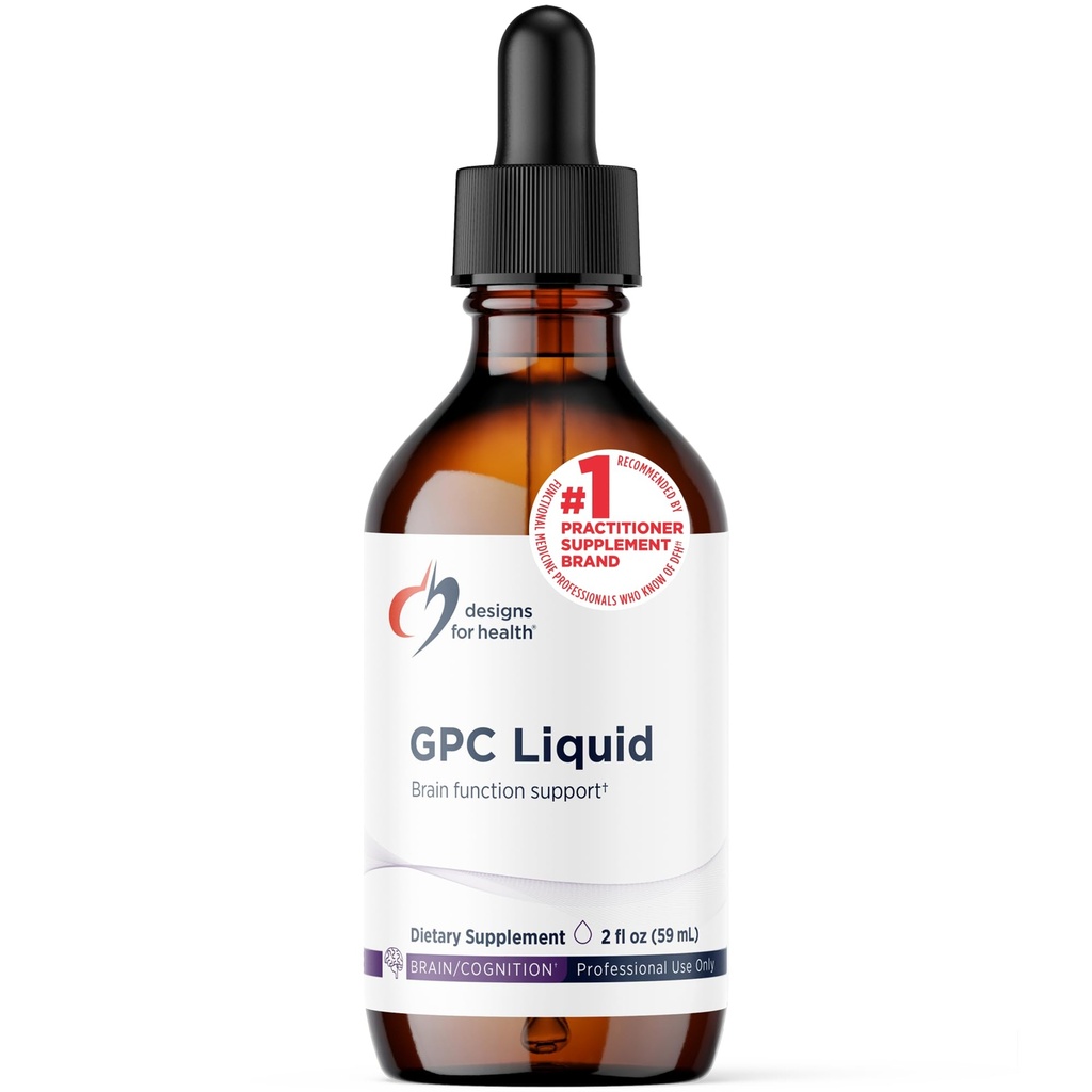 Health GPC Liquid Drops için tasarımlar - 600 mg Soy Free Alfa Glycerophosphocholine Supplement, Non-GMO GPC Choline from Sunflower Lecithin - Supports Health Brain Function (30 Servisler / 2oz)