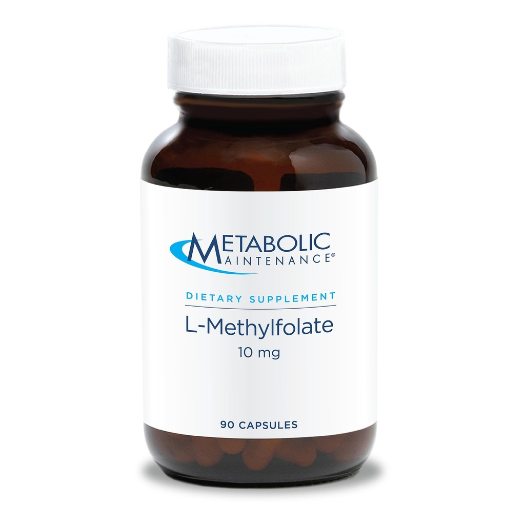 Metabolic Bakım L-Methylfolate 10 mg - Sağlıklı Bir Zihinset Destek - Methylfolate için Active Folate for Methylfolate 10 mg - 90 Capsules - 90 Capsules - 90 Capsules