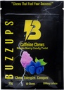 BuzzUps Caffeine Gummies – 100 mg Caffeine per Gummy, Buzzin Berry Flavor, Energy Boost for Sports, Oyun, Koşu, Bisiklet, Focus, Endurance Supplement (10 Gummies, 1 Pack)