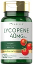 Carlyle Lycopene 40 mg | 120 Softgels | Doğal-Occurring Caroteno | Non-GMO & Gluten Free Supplement Supplement Supplement