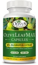 OliveLeafMAX Olive Leaf Extract (4% Oleuroepin) + Organik Zeytin Yemekleri Toz + No Fillers + 60 Vejetaryen Capsules + Kaynaklandı İspanya ve ABD'de GMP Tesisinde Üretildi