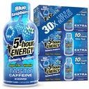 5- Saat ENERJİ Shots Ekstra Kuvvet, Blue Raspberry Flavor, 30 Kont, 1.93 Fl Oz, Sugar Free, Zero Calories, Amino Acids and Essential B Vitamins, Diyetary Supplement, Feel Alert and Energized, 230 mg Caffeine