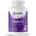AOR, Peak K2, Bone and Cardiovascular Health and Normal Blood Clotting, Diyeter Supplement, 90 hizmet (90 kapsül)