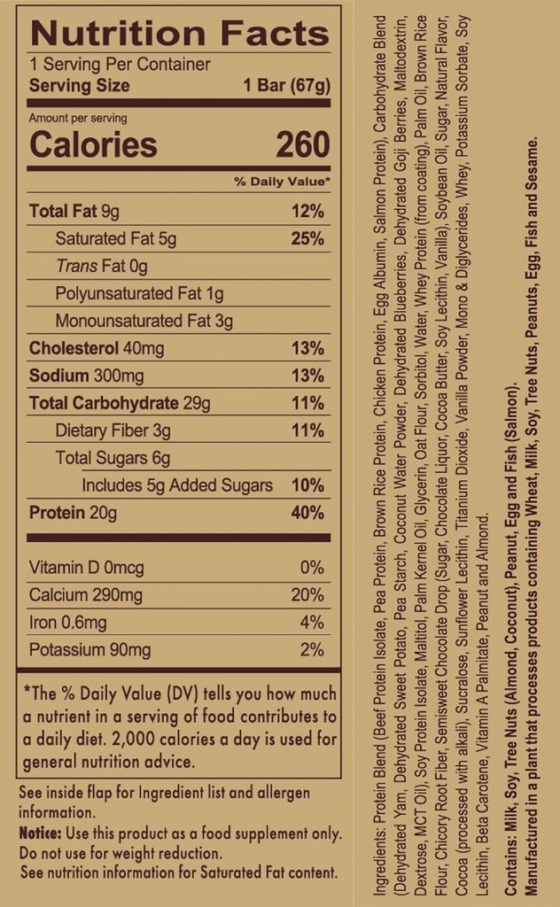 REDCON1 MRE Bar, Chocolate Chip Cookie Dough, 20g Whole Food protein Bar with MCT Oil - Easy to Digest, Delicious Meal Change Bar - Anytime Protein Snack, Post or Pre Workout Bars (4 Bars)