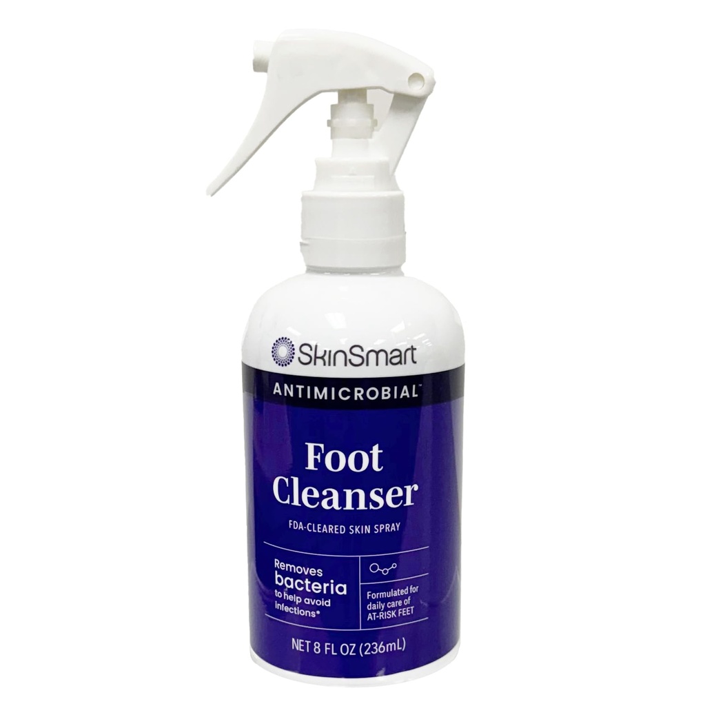 At-Risk Ayakları için SkinSmart Daily Foot Cleanser, Enfeksiyonlardan kaçınmaya yardımcı olmak için Bakteriler Çıkarır, 8 Ekim