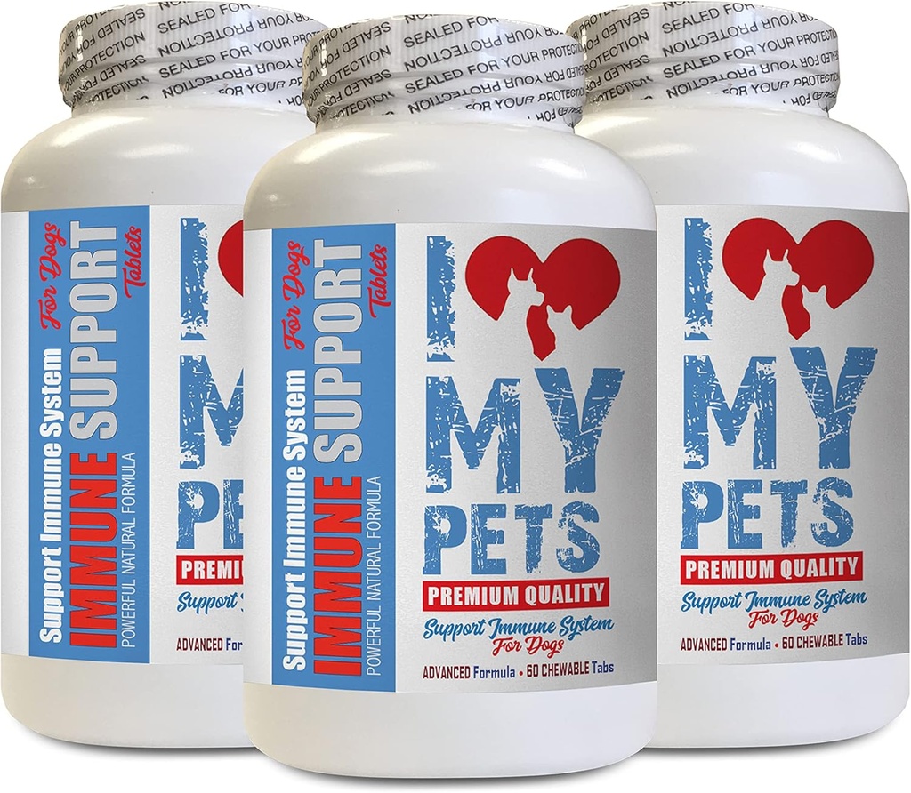 Köpekler için antioksidan - Köpek Immune Desteği - ATM - Sağlıklı PET - Tamam - Köpek Immune Sistem ATM - 180 Tedaviler (3 Şişeler)