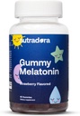 Melatonin Kids Sleep Gummies - Çocuklar ve Yetişkinler için Uyku Gummies Uyku, Uyanma, Rahatlama, Gelişmiş Uyku Mükemmelliği, Strawberry Flavor, ABD'de Yapılan 60 Gummies
