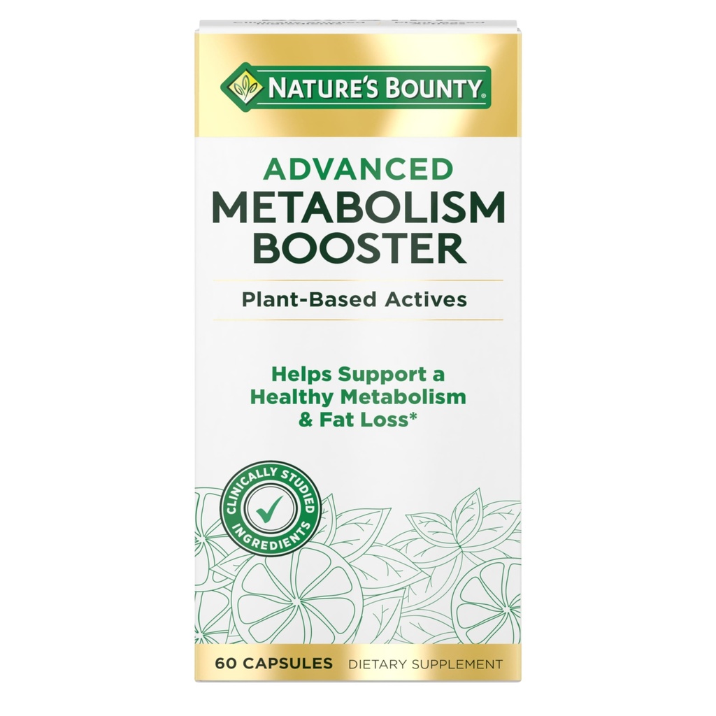 Nature's Bounty Advanced Metabolism Branson, Sağlıklı Metabolism & Fat Kayıplarını Destekleyin, 60 Capsules