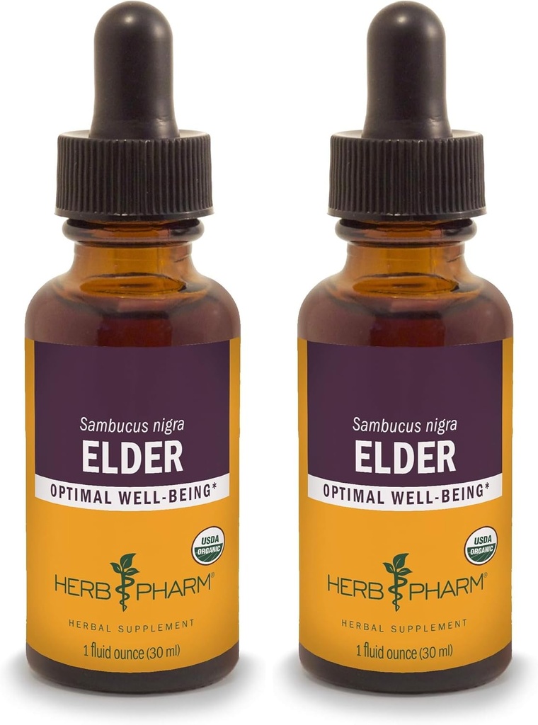 Herbm Pharm Sertifikalı Organik Yaşlı Sıvı Ekstraksiyon - 1 Ounce (Pack of 2)