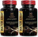Water Away Complex - Immune System Alert, Kidney Support, Water Pills Caffeine Free, Natural Fluid Pills for Water Retention, Natural Water Away Pills maksimum Güçlü - 2 Şişe