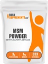 BulkSupplements.com MSM Toz - Metilsulfonylmethane, MSM Supplement, Beslenme Tamamı - Gluten Free, 3g per Service, 1kg (2.2 lbs) (Paket 1)
