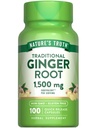 Nature's Truth Ginger Root Capsules | 1,500 mg | 100 Count | from Ginger Root Extract | Non-GMO and Gluten Free Supplement Supplement